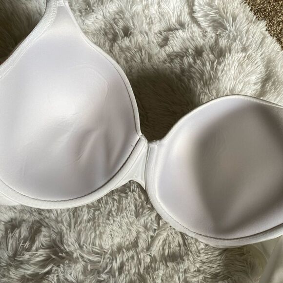 Cacique Bra FLAWED NEW White Size 46DD - Picture 9 of 13